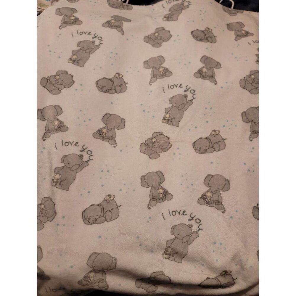 Simply Minky Elephant Infant Blanket (INV-185)